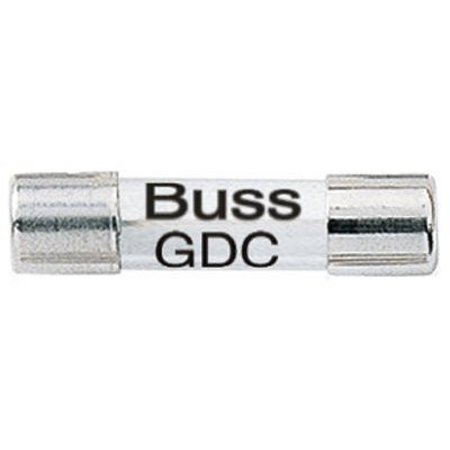 EATON BUSSMANN Glass Fuse, GDC Series, Time-Delay, 5A, 250V AC, 50A at 250V AC BP/GDC-5A